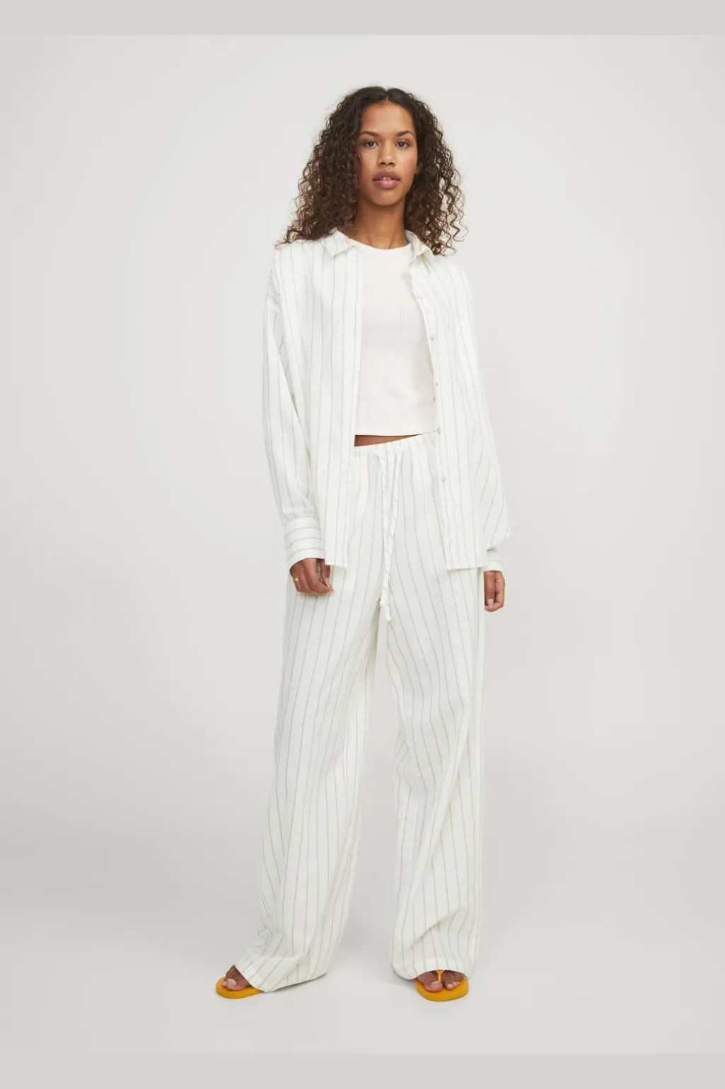 Jxjamie Ls Rlx Linen Blend Shirt Sn