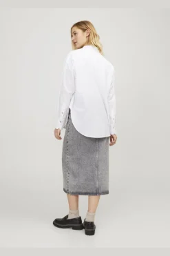 Jxjamie Ls Rlx Linen Blend Shirt Sn