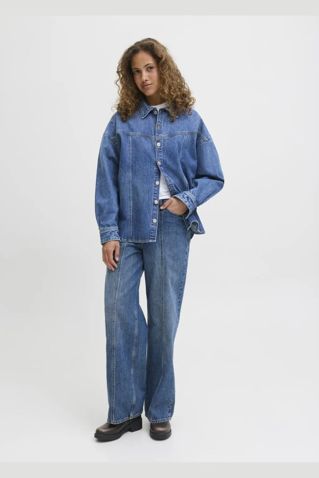 Jxjamila Ls Denim Overshirt R282 Ln