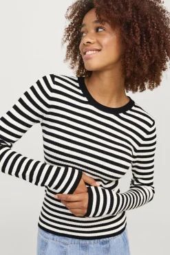 Jjxx Jxjodi Tight tripe Crew Neck Knit | Sticka