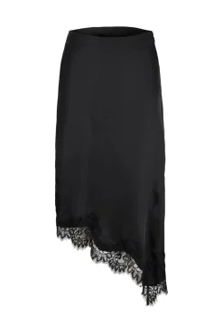 Jxvima Satin Asymmetric Skirt Ln