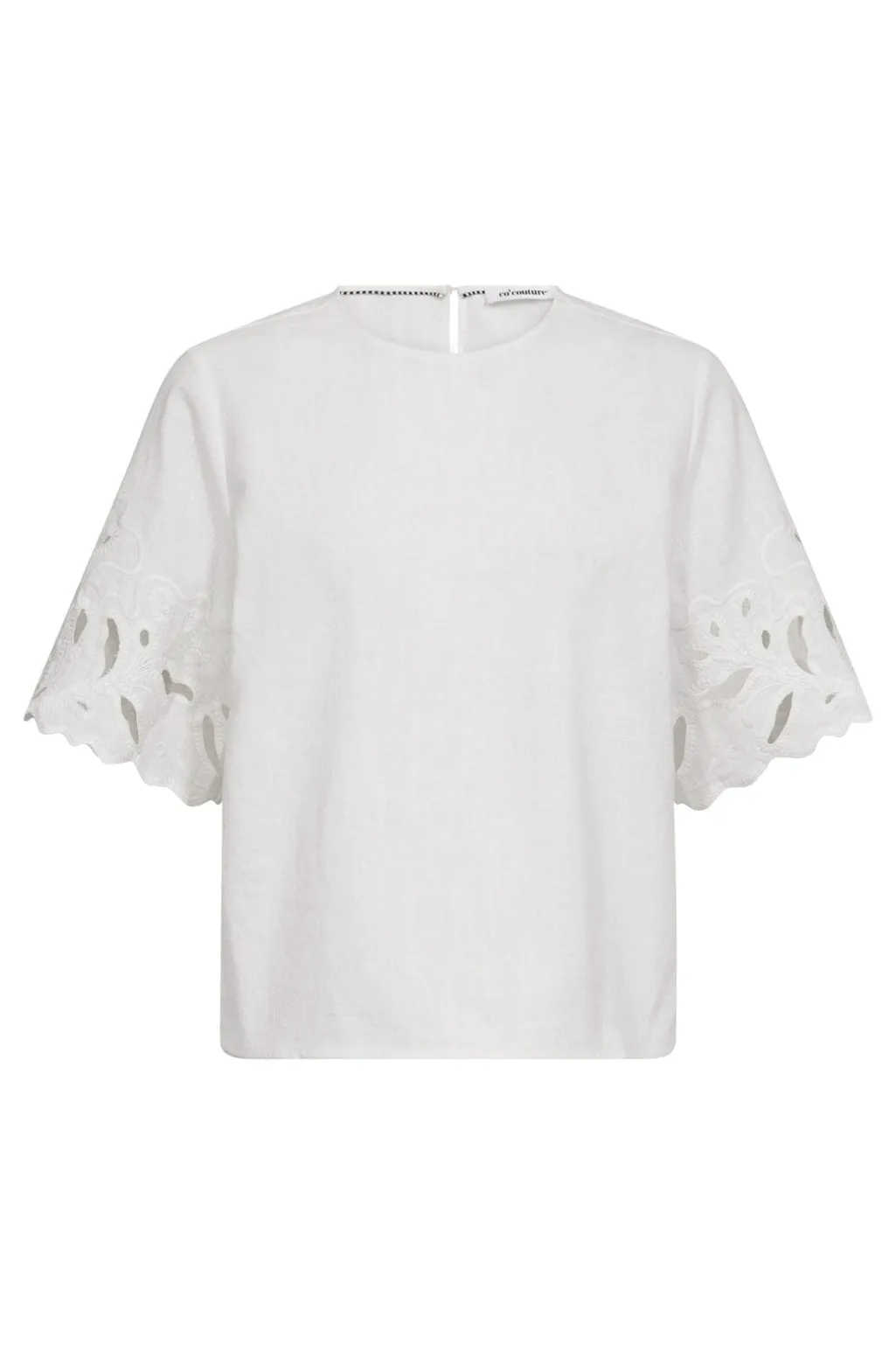 Litacc Linen Emb Ss Blouse 45157