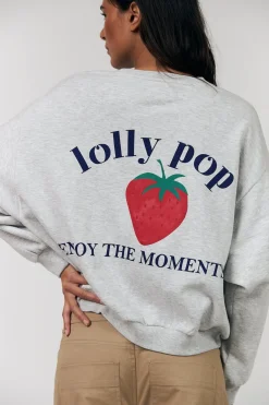 Lollys Laundry ydney trawberry weathirt 26124-1080 | Träningsoveraller & Comfy Wear