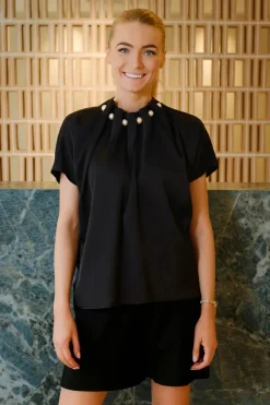 Ltpip Ss Pearl Blouse 22379