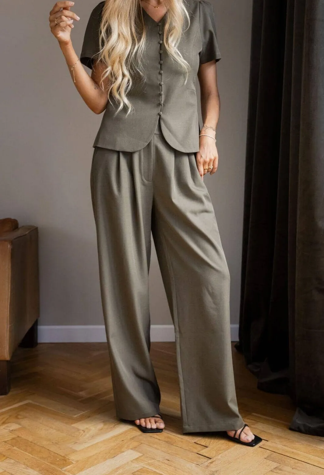 Molly&My x Julie Elgaard Mjcelina Structure Pants 167306 | Jeans, Leggings & Byxor|Set