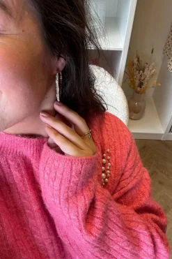 Mellow Moon Mmheart Hoop Stone | Örhängen