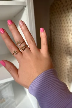 Mmletter Stone Ring