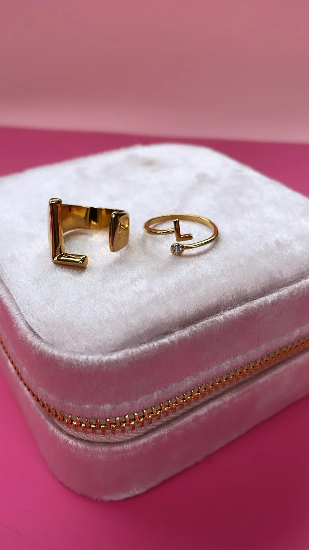Mmletter Stone Ring