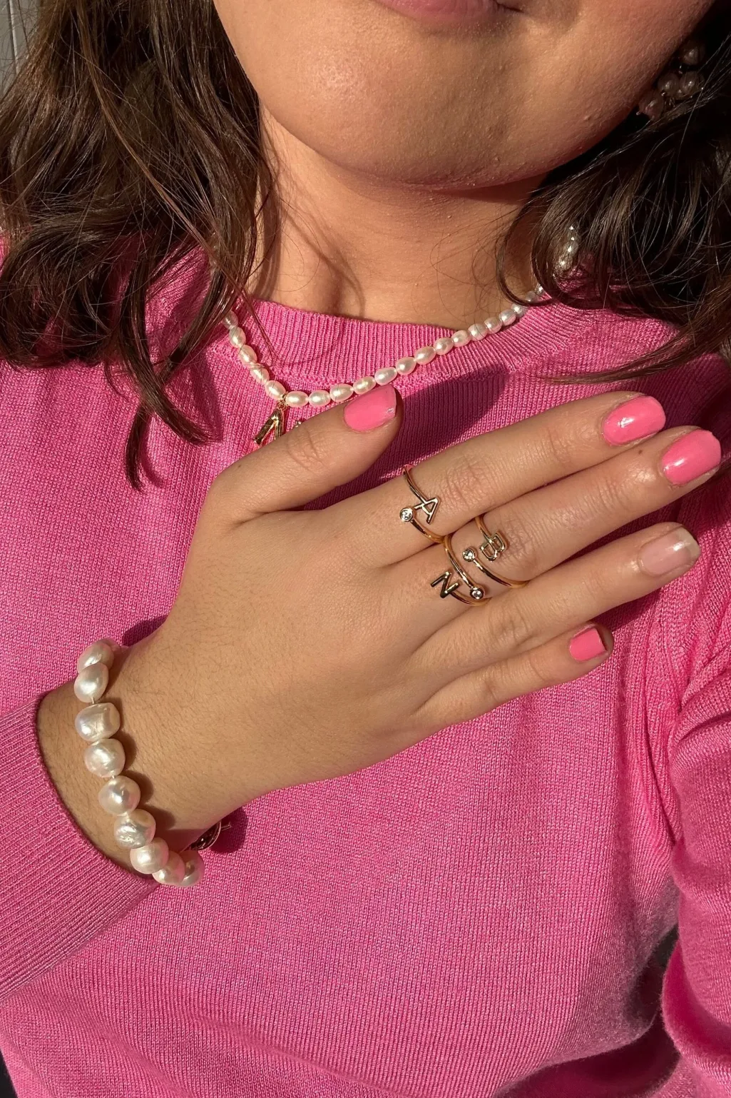 Mmletter Stone Ring
