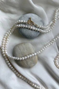 Mellow Moon Mmlong Pearl Necklace Hoop | Halsband