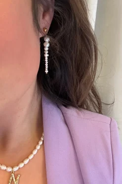Mellow Moon Mmone Pearl Long Earring | Örhängen