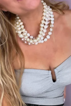 Mellow Moon Mmpearl Necklace N1612 | Halsband