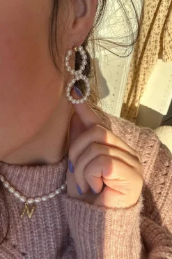 Mellow Moon Mm8-Tal Ørering Med Perler | Örhängen