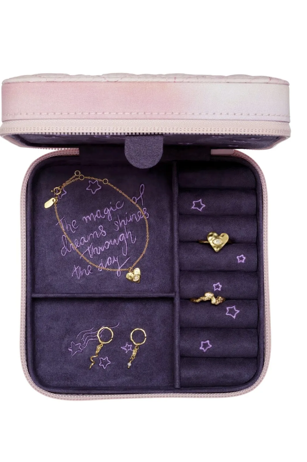 Maanesten Msjewelry Box Moon And Stars Rose 3919 | Smyckeskrin