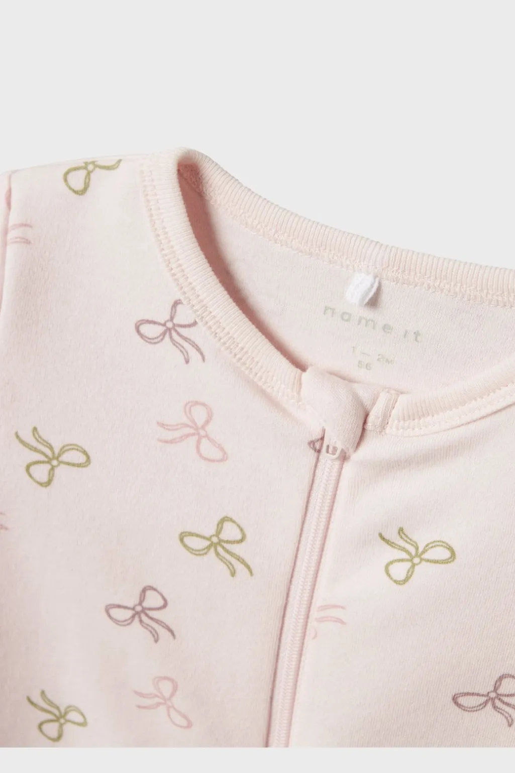 Nbfnightsuit Zip Ff Pink Bow