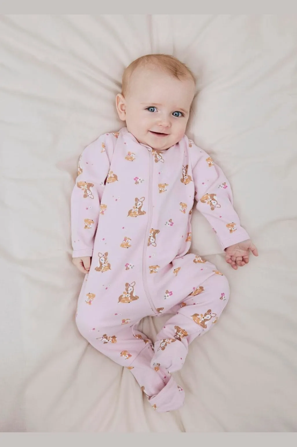 Nbfnightsuit Zip Ff Rose Deer