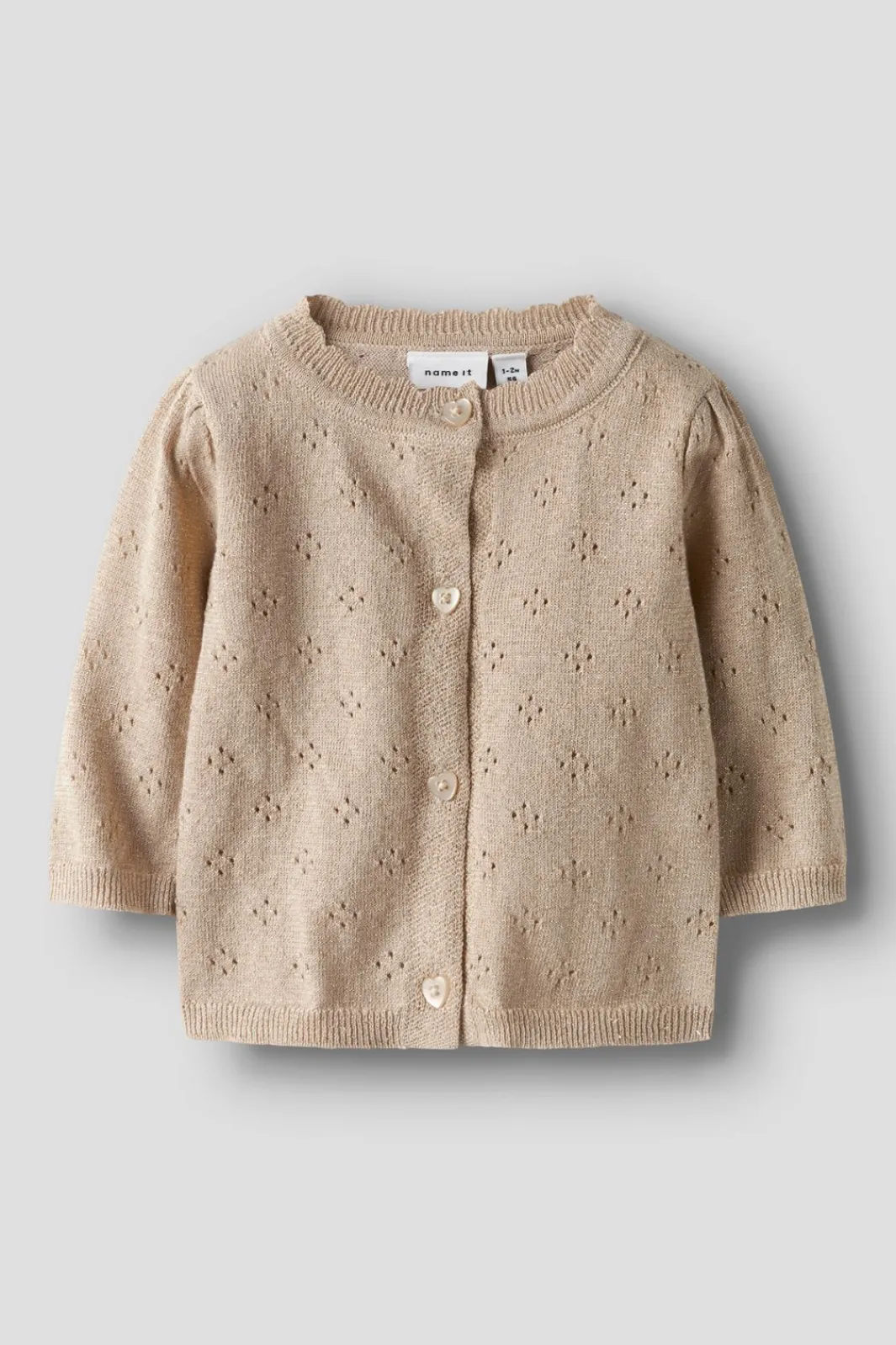 Name It Nbfrolia Ls Knit Card | Barn Amningsvänliga Kläder|Cardigans