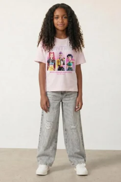 Name It Nkfmaja Kpop Ss Nreg Top Box Lnoos Sky | Barn T-Shirts & Toppar|T-Shirts & Toppar
