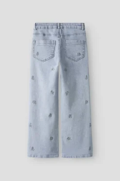 Name It Nkfrose Wide Emb Jeans 2010-Fr | Barn Byxor & Leggings
