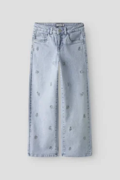 Name It Nkfrose Wide Emb Jeans 2010-Fr | Barn Byxor & Leggings