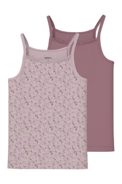 Name It Nkfstrap Top Violetflower | Barn Nattkläder & Underkläder