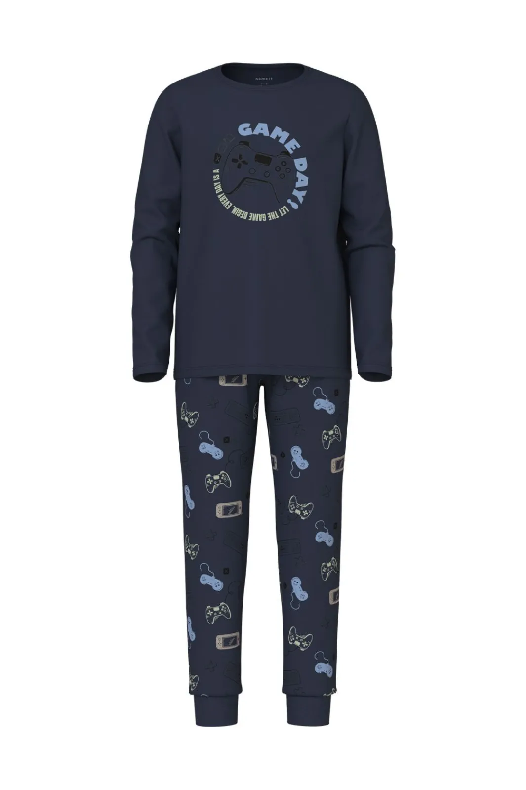 Name It Nkmnightset Navy Gamer | Barn Nattkläder & Underkläder
