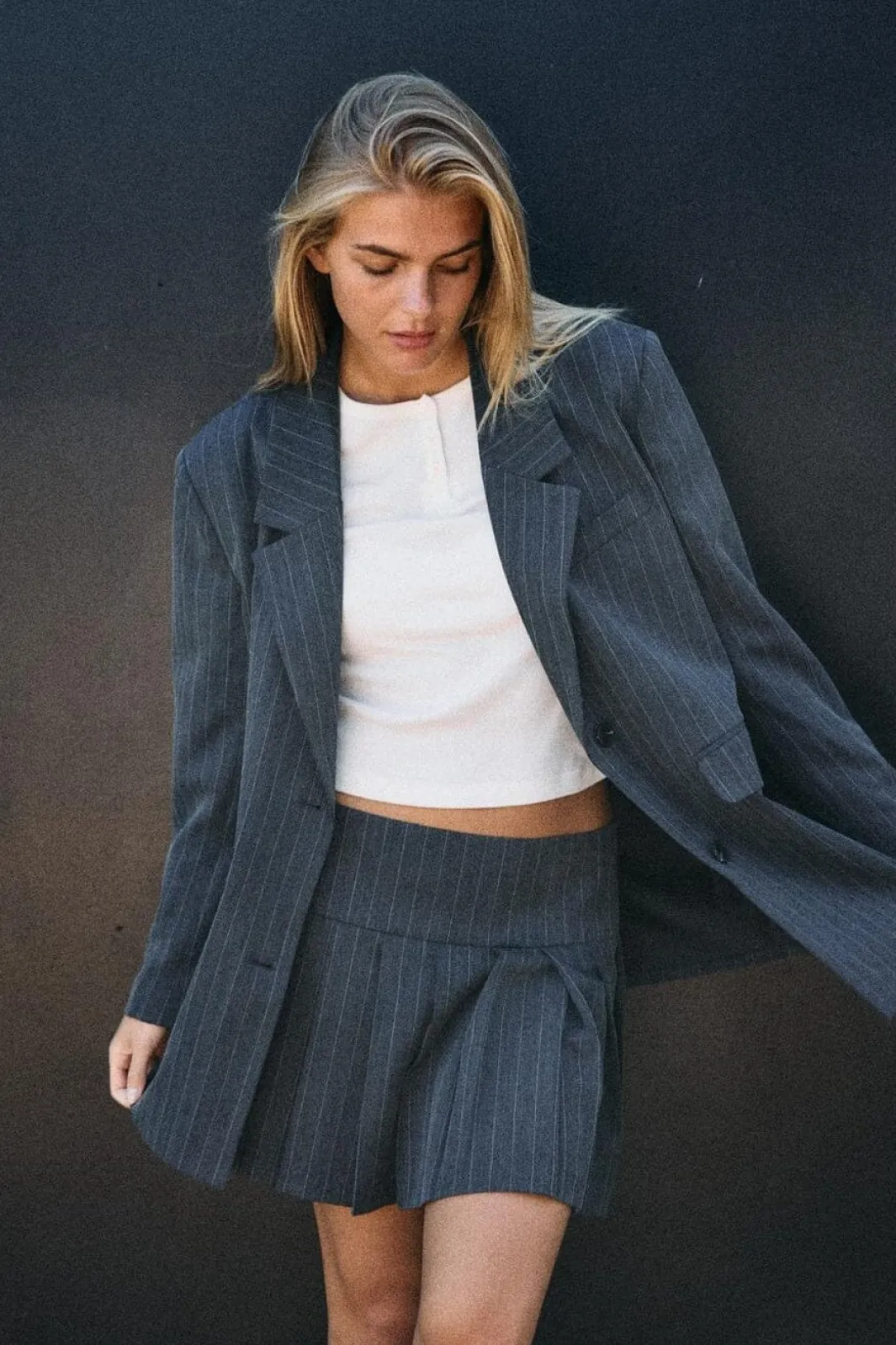 Noisy May Nceia / Overize Pintripe Bazer Fw | Blazers