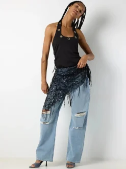 Nmdazzle Sequin Wrap Skirt