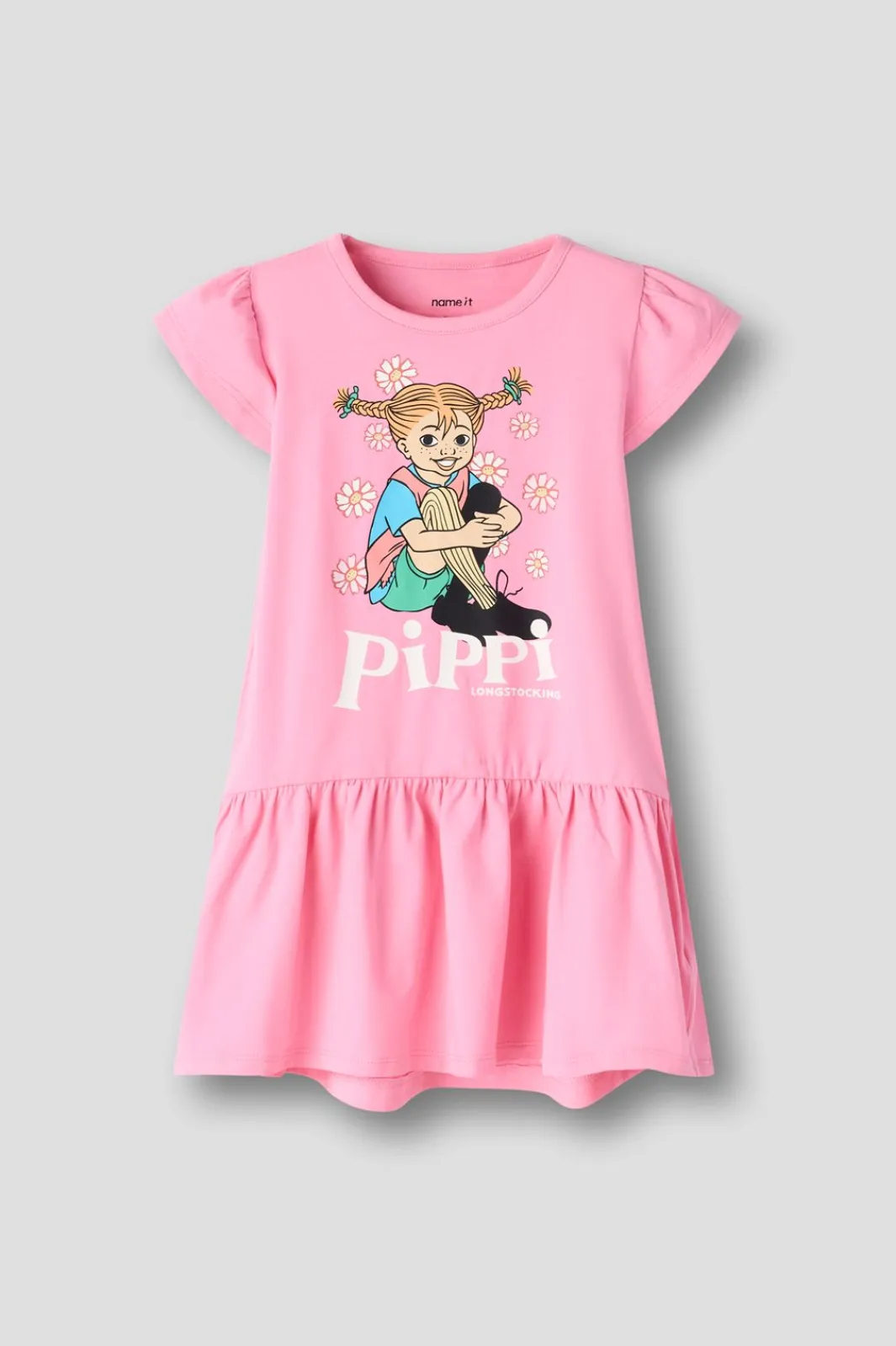 Name It Nmfamea Pippi Ss Dress Sky | Barn Klänningar