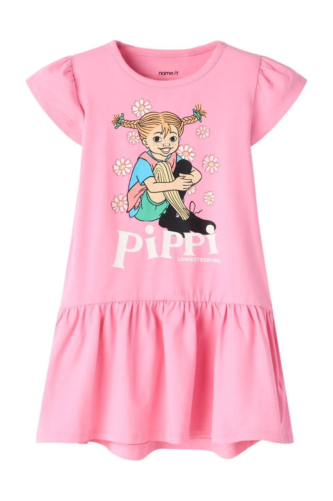 Name It Nmfamea Pippi Ss Dress Sky | Barn Klänningar