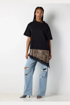 Noisy May Nfia / Overize atin T-hirt | T-Shirts & Toppar