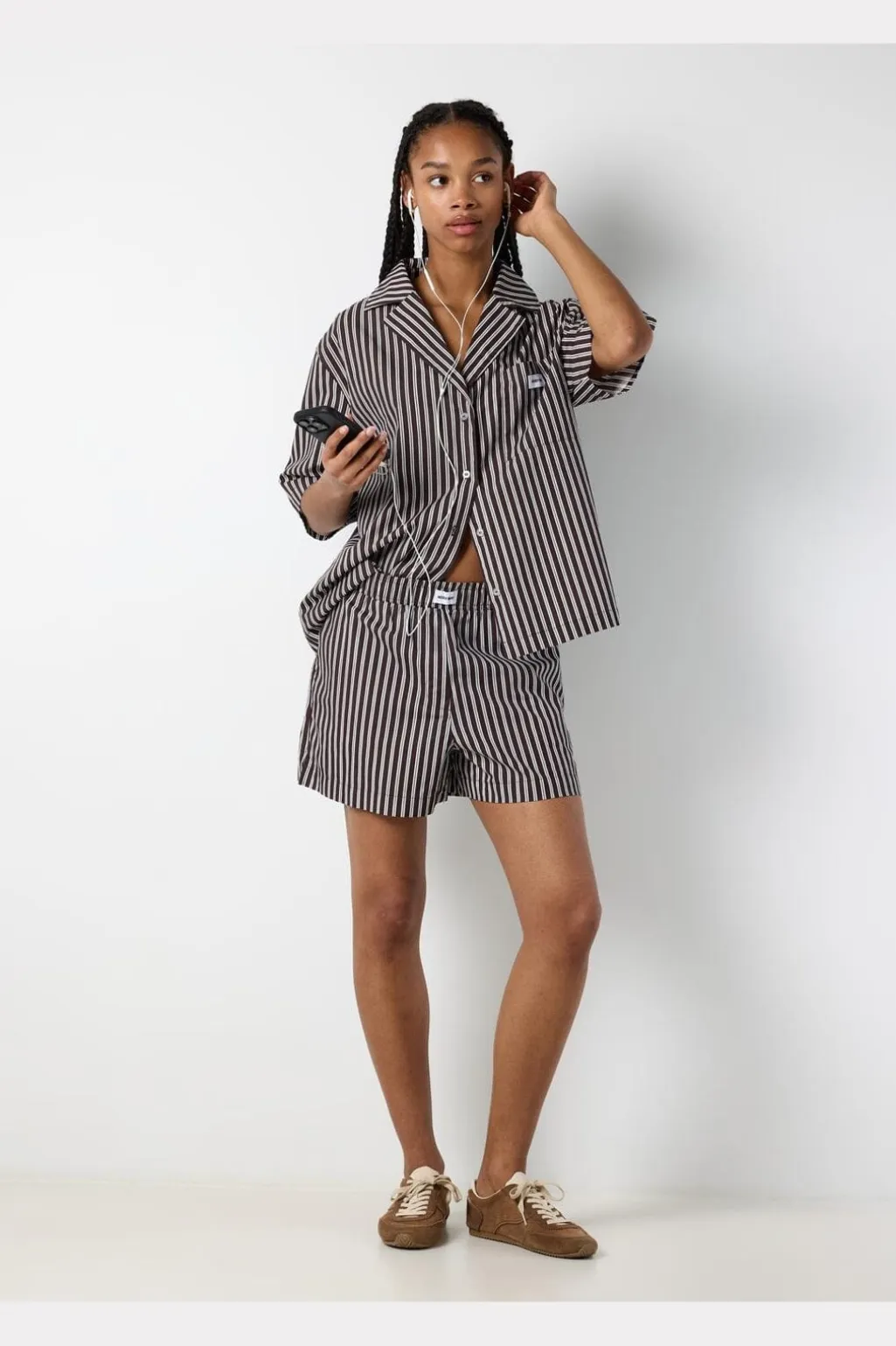 Nmfrida Stripe Shorts