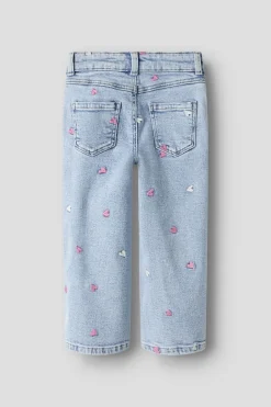 Name It Nmfrose Wide Emb Jeans 2633-Fr | Barn Byxor & Leggings