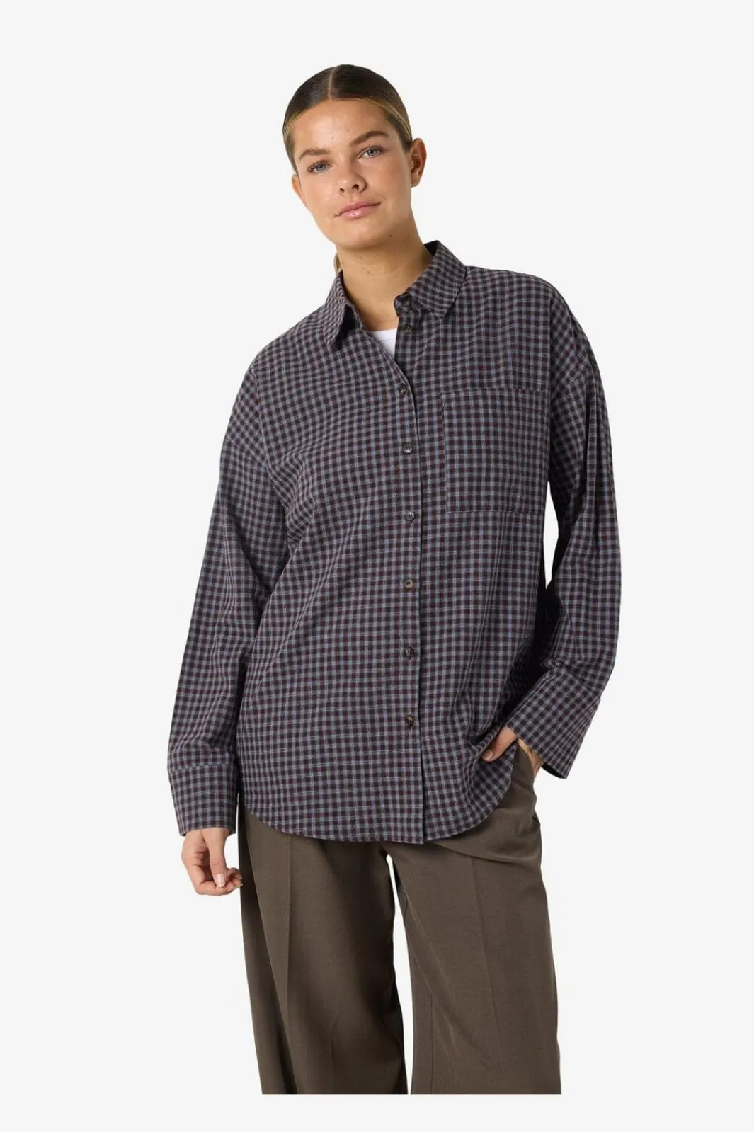 Noisy May Nhaiey Zoe / Check hirt | Blusar & Skjortor