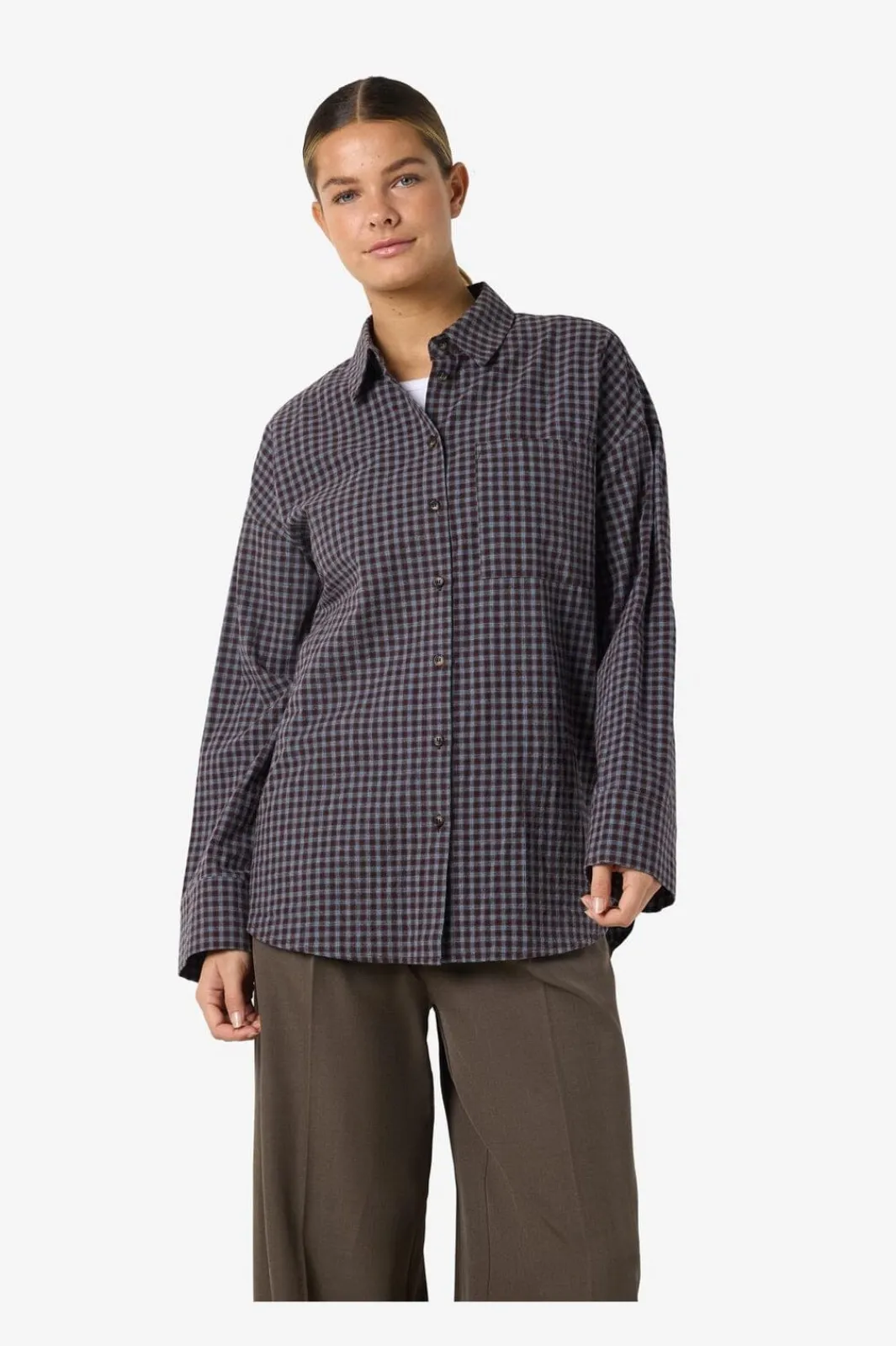 Noisy May Nhaiey Zoe / Check hirt | Blusar & Skjortor
