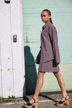 Nmhailey Zoe L/S Check Shirt Tnt/17
