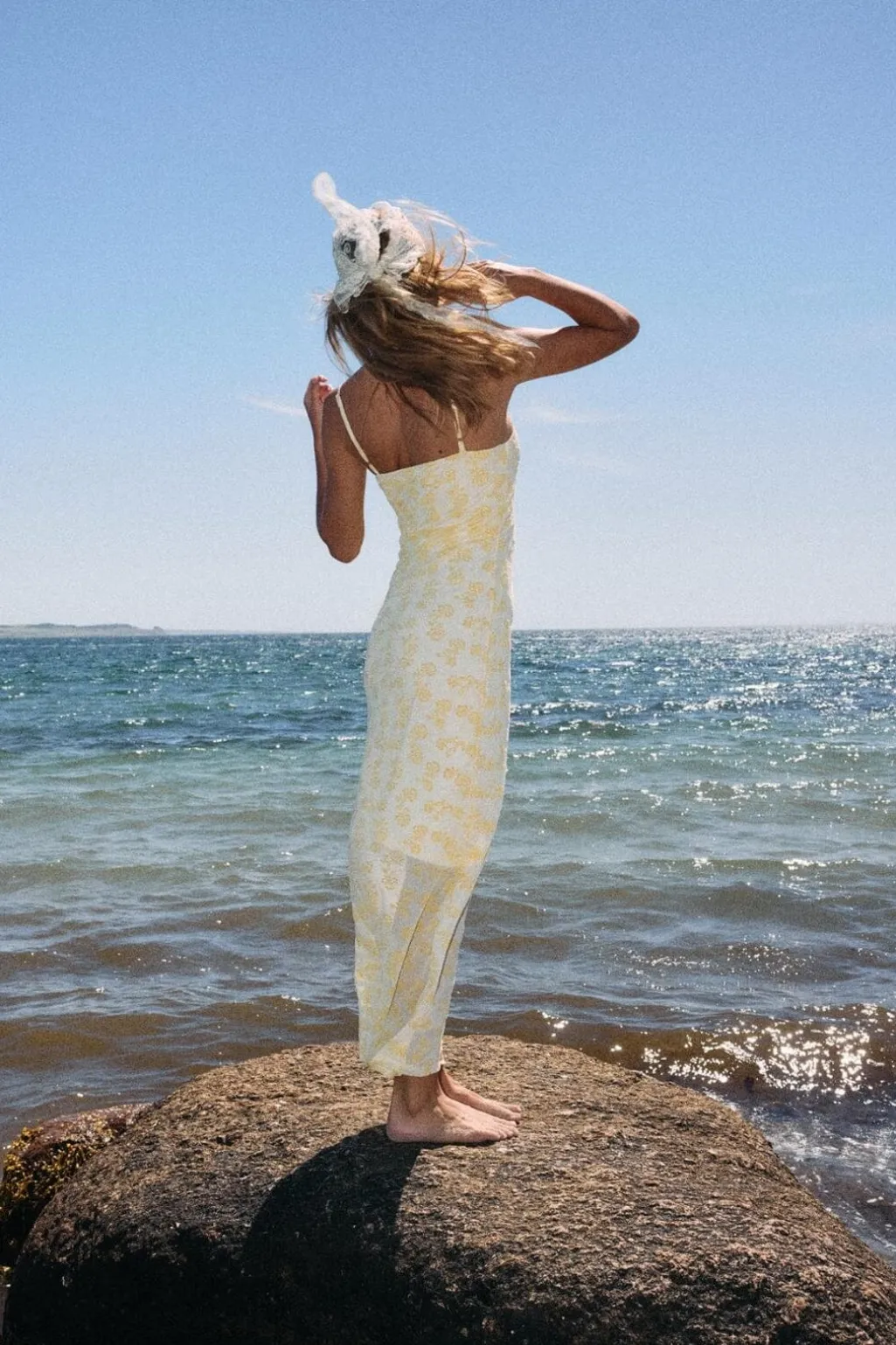 Nmlouise Mesh Flock Long Dress Fwd