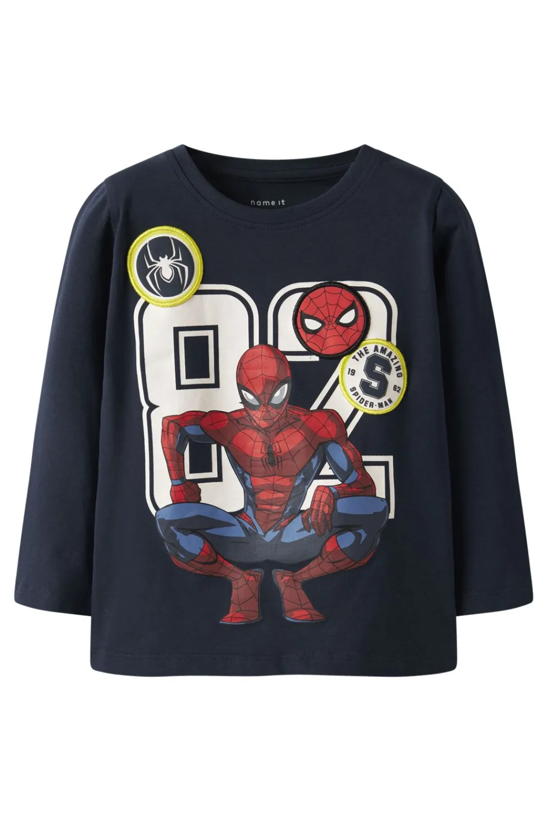 Name It Nmmdeep Spider Ls Nreg Top Box Mar | Barn T-Shirts & Toppar|T-Shirts & Toppar