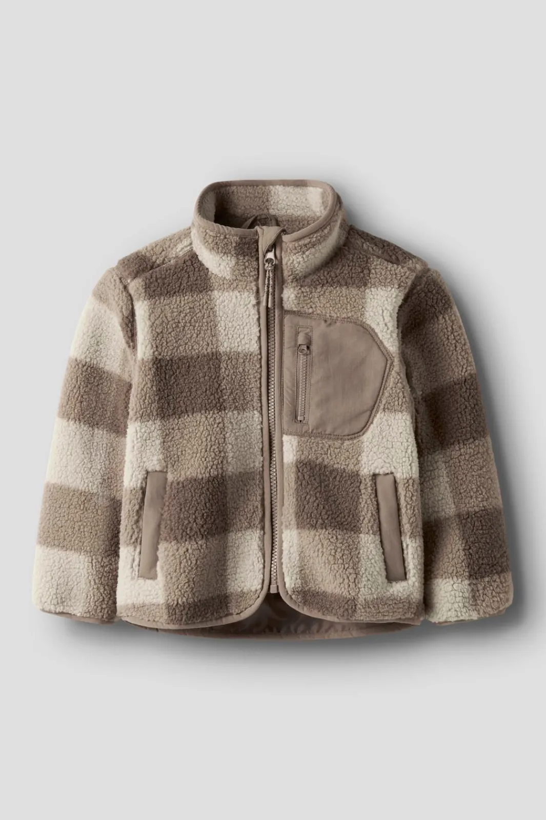 Name It Nmmmonico Sherpa Jacket Check | Barn Jackor & Kappor