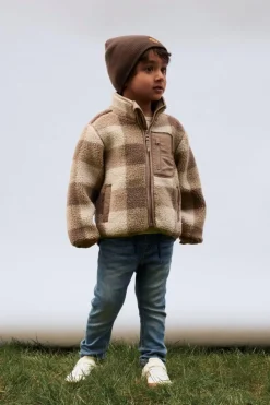 Name It Nmmmonico Sherpa Jacket Check | Barn Jackor & Kappor