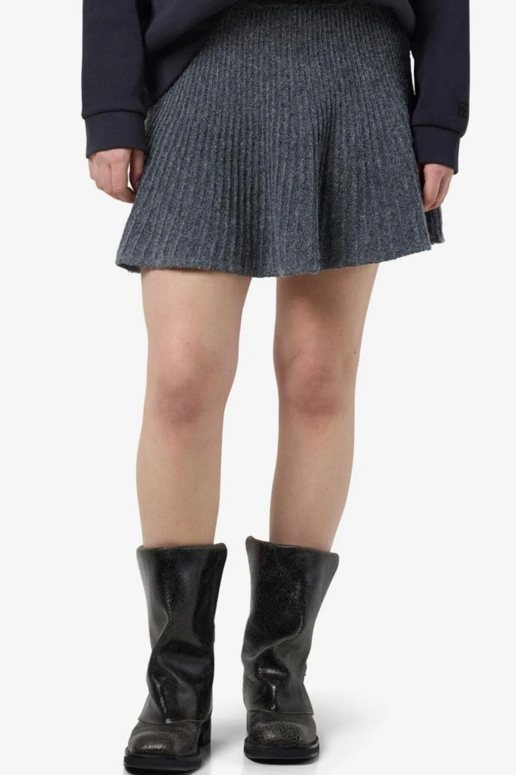 Noisy May Nnoa Nw Peated Knit kirt Fwd | Kjolar