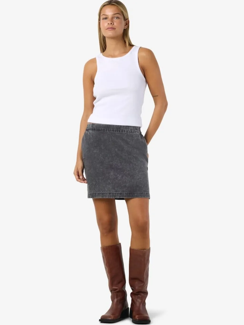 Nmoregon Denim Skirt Bs038Bl