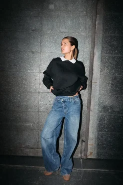 Noisy May Nmsabine Nw X Over Wide Jeans Fo090Mb | Jeans, Leggings & Byxor