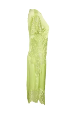 Nmwren S/S Satin Lace Long Dress