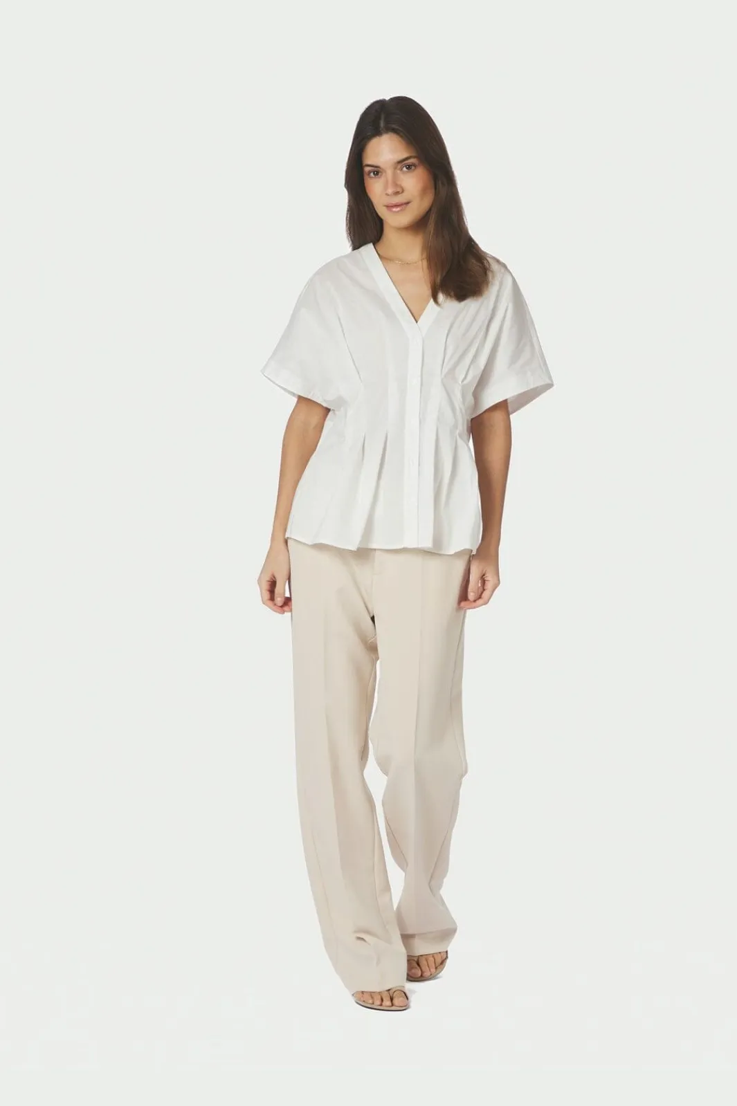 Neo Noir Nnadamma Poplin Blouse 169004 | Blusar & Skjortor