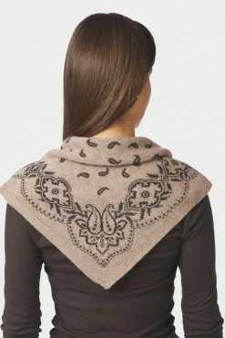 Neo Noir Nnadelina Paisley Knit Scarf 169506 | Halsdukar