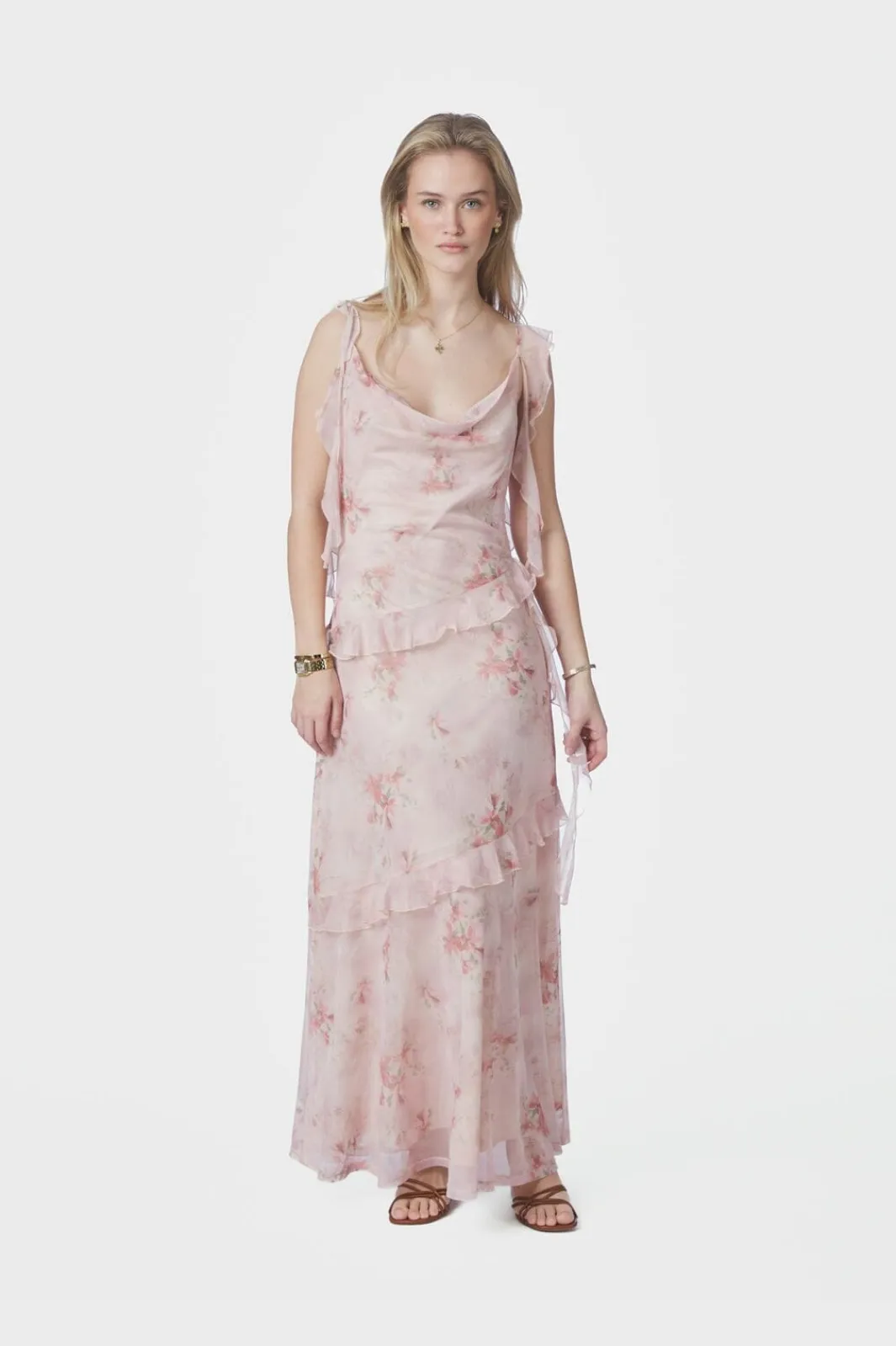 Neo Noir Nnadelle Frill Mesh Dress 169391 | Klänningar