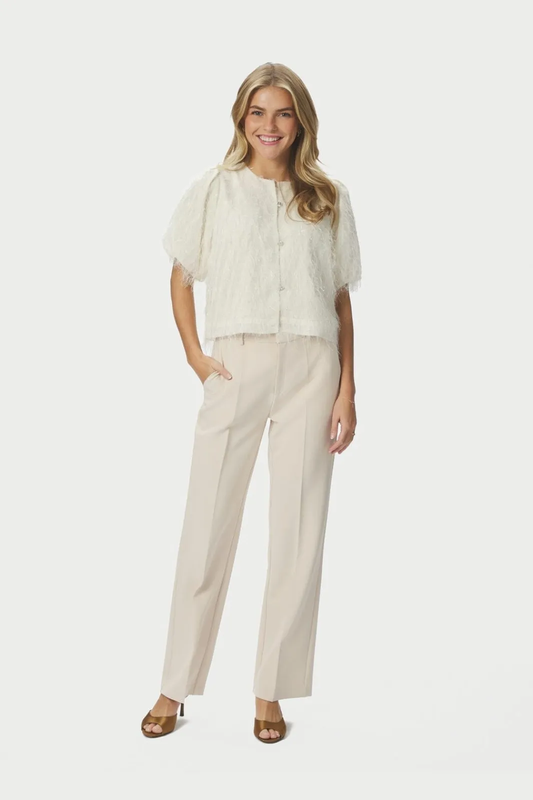 Neo Noir Nnaisa Frilly Blouse 167582 | Cardigans