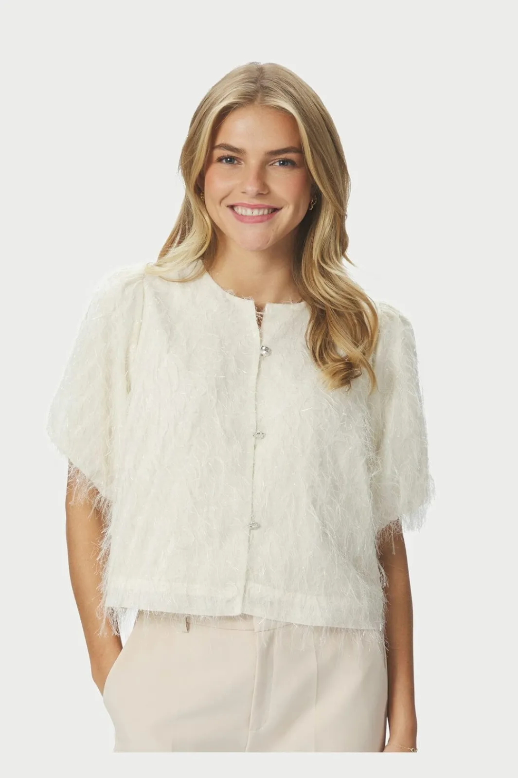 Neo Noir Nnaisa Frilly Blouse 167582 | Cardigans