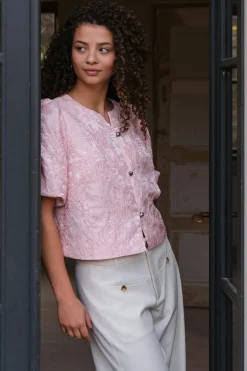 Neo Noir Nnaisa Soft Brocade Blouse 168844 | Cardigans